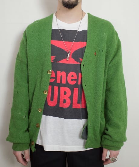 60's Sears Alpaca Boro Cardigan S