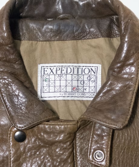 Expedition By Robert Comstock Leather Jacket 46