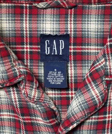 90's GAP Tartan Check Pajama Shirts S