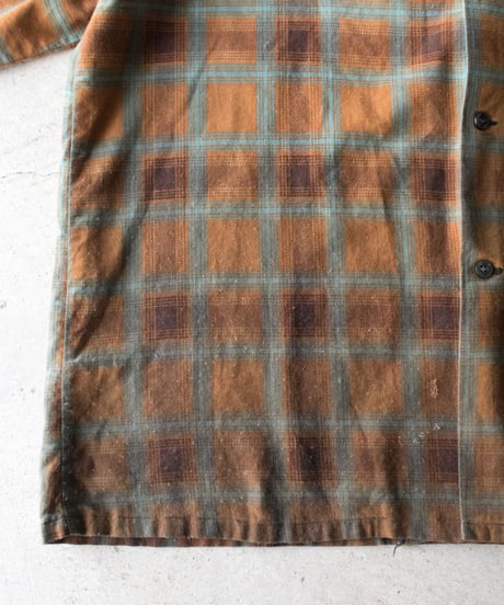 60-70's Penney's Towncraft Print Flannel Shirts L