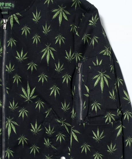 TRIPP NYC Cannabis Patterned Blouson XL