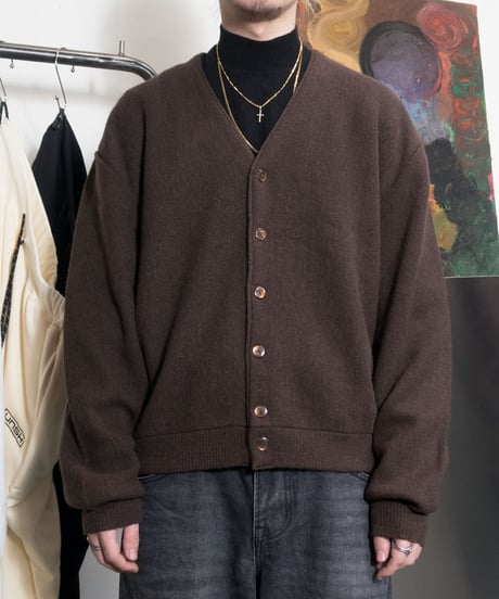 60's Robert Bruce Arnold Palmer Alpaca/ Wool Mixed Cardigan XL