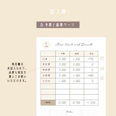 【バイブル】お小遣い帳