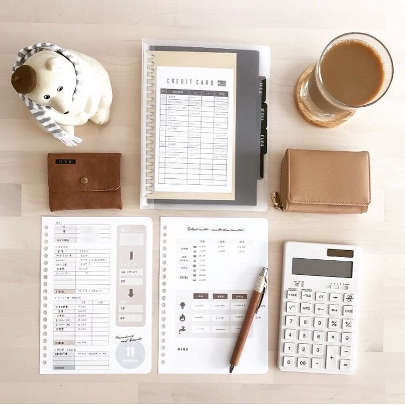 家計簿一式セット】nao 家計簿一式セット】nao 家計簿一式セット】nao