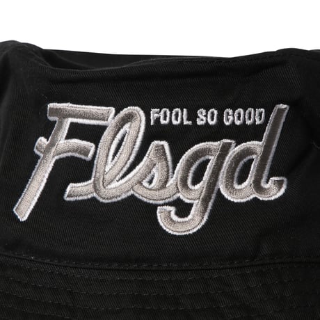 TWO TONE SCRIPT BUCKET HAT