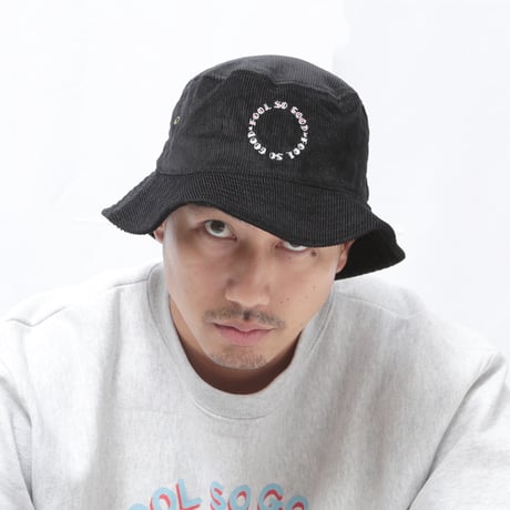 CIRCLE LOGO CORDUROY BUCKET HAT