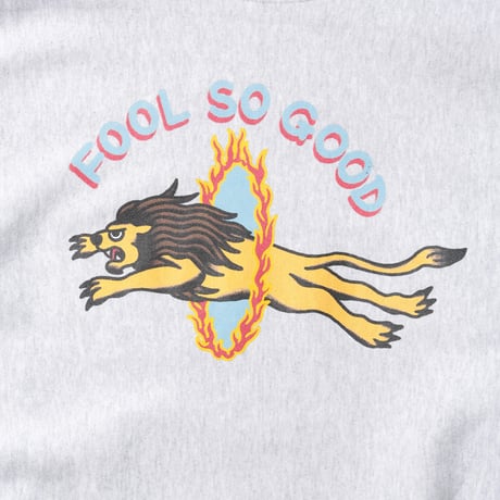 FLAMING HOOP BEAST CREW SWEAT-LION-
