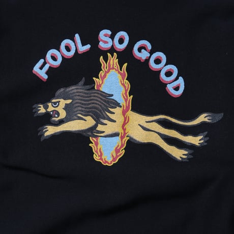 FLAMING HOOP BEAST CREW SWEAT-LION-