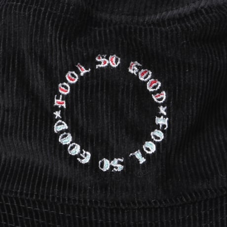 CIRCLE LOGO CORDUROY BUCKET HAT