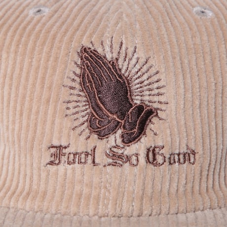 FSG PRAY HAND CORDUROY FLAT CAP