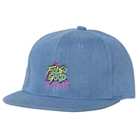 Triangle Surf Denim Flat Cap