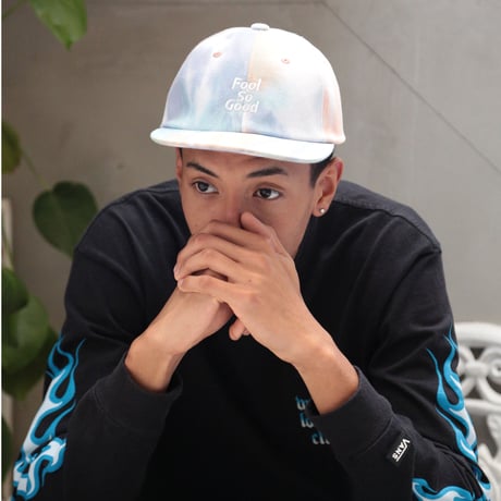 Three Rows Logo Tie-Dye Flat Cap