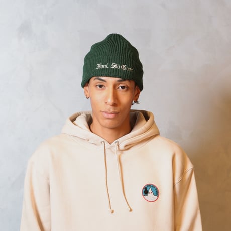 STRAIGHT OE LOGO WAFFLE KNIT CAP