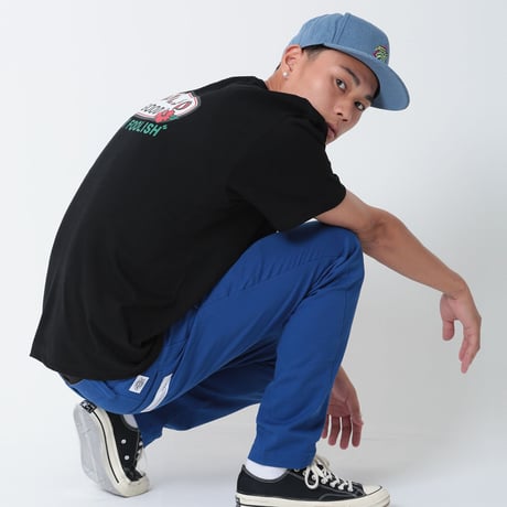 Triangle Surf Denim Flat Cap