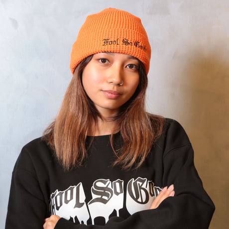 STRAIGHT OE LOGO WAFFLE KNIT CAP