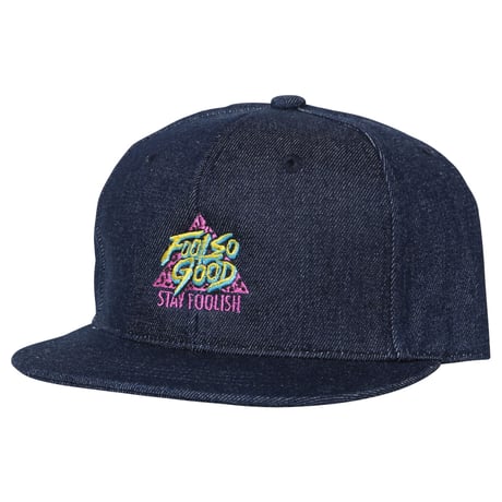 Triangle Surf Denim Flat Cap