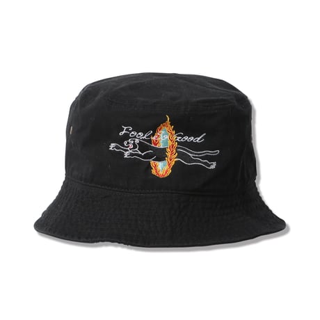 FLAMING HOOP PANTHER BUCKET HAT