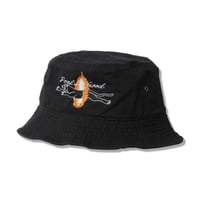 FLAMING HOOP PANTHER BUCKET HAT
