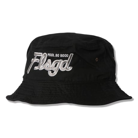 TWO TONE SCRIPT BUCKET HAT