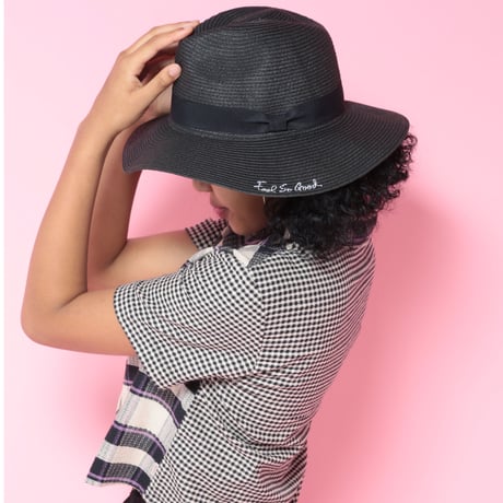 Script Logo Long Brim Flat Hat