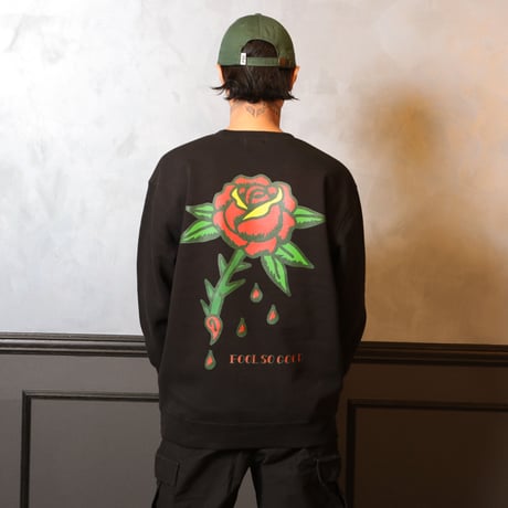 BLOOD ROSE CREW SWEAT