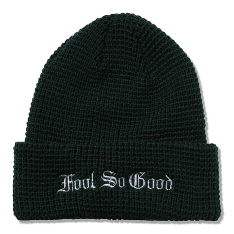 STRAIGHT OE LOGO WAFFLE KNIT CAP
