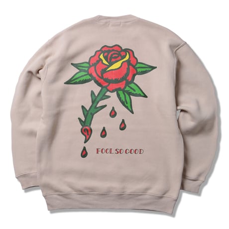 BLOOD ROSE CREW SWEAT