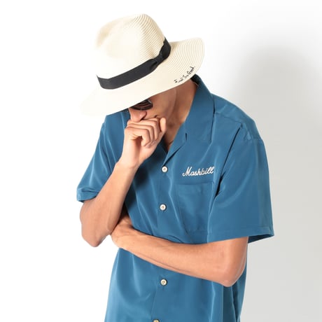 Script Logo Long Brim Flat Hat