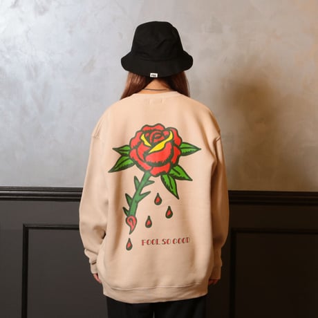 BLOOD ROSE CREW SWEAT
