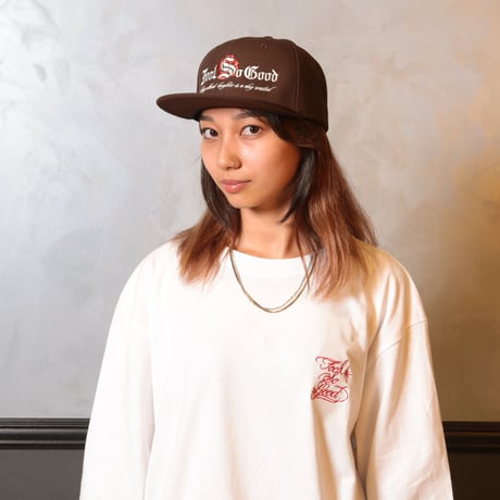 ROSE STRAIGHT OE LOGO FLAT CAP
