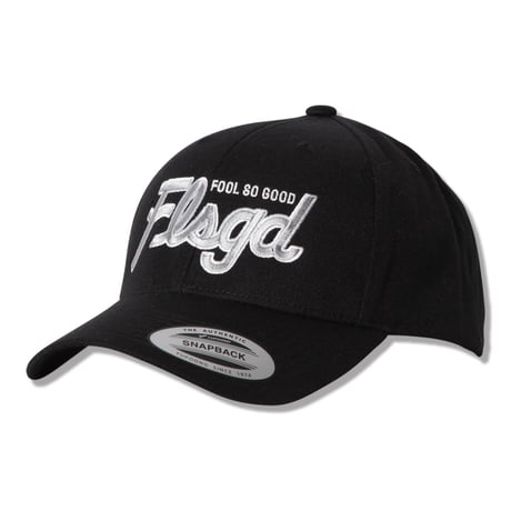 TWO TONE SCRIPT  MIDDLE CURVE CAP