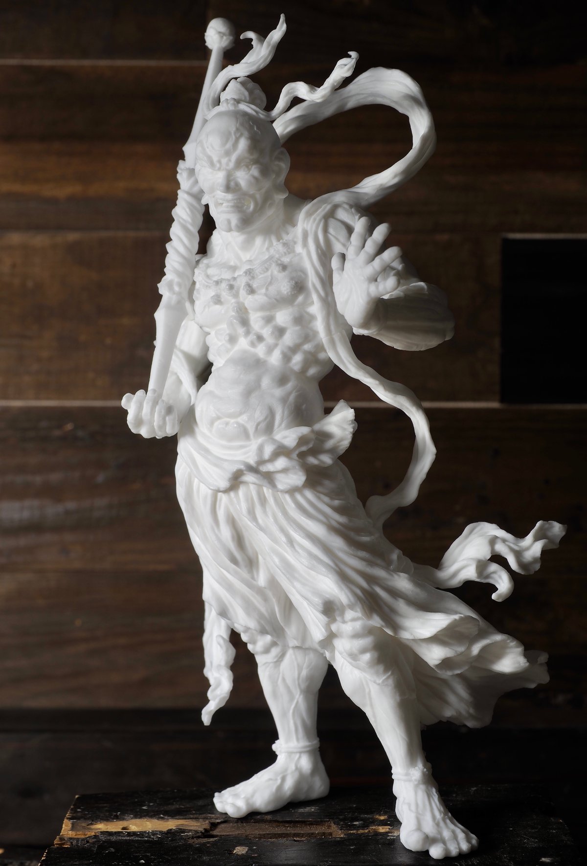 造形戯画』仁王・阿形＋吽形 二体セット 特別彩色版組立済《墨式》