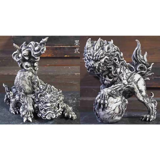 造形戯画』『獅子狛犬・阿X吽』 塗装済み完成品 特別彩色《墨式