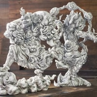 【最終値下げ】『造形戯画』仁王・阿形＋吽形 二体セット 墨入れ、組立済 fit=scale-down,w=1200