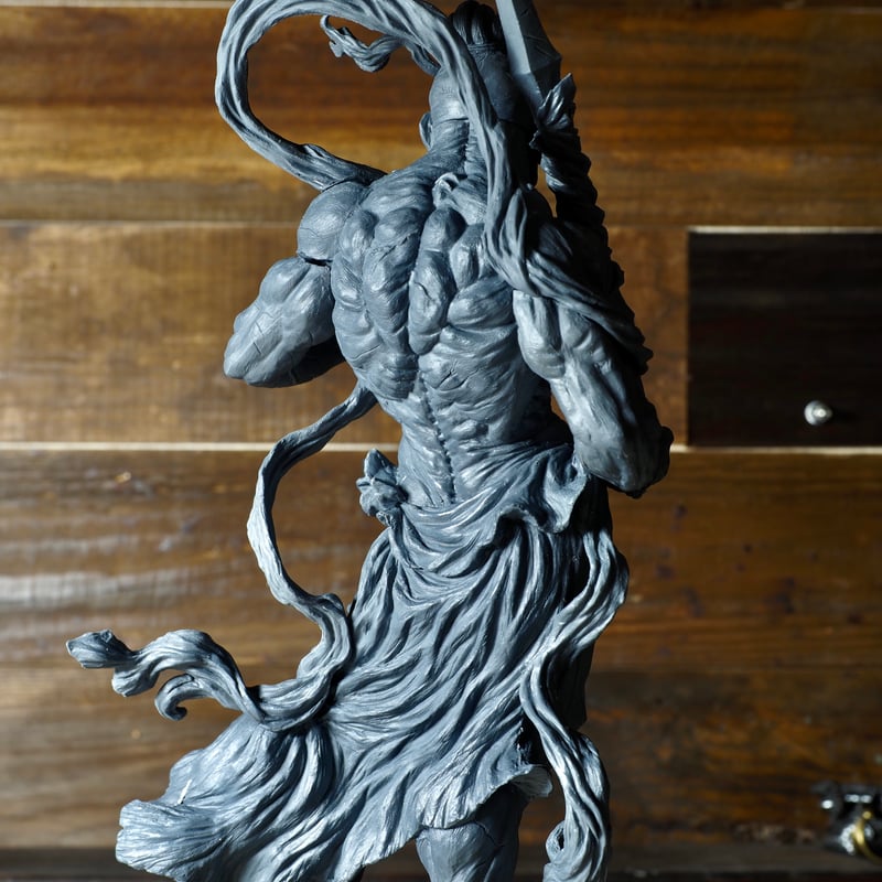 『造形戯画』仁王・阿形＋吽形 二体セット 無彩色、未組立キット fit=scale-down,w=1200