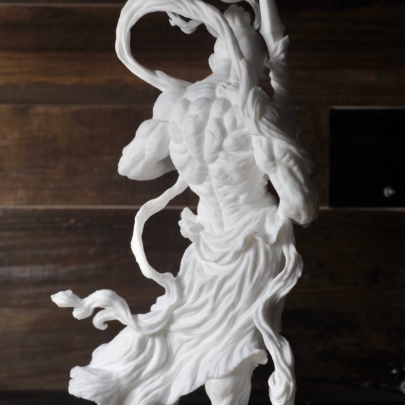 造形戯画』仁王・阿形＋吽形 二体セット 特別彩色版組立済《墨式》