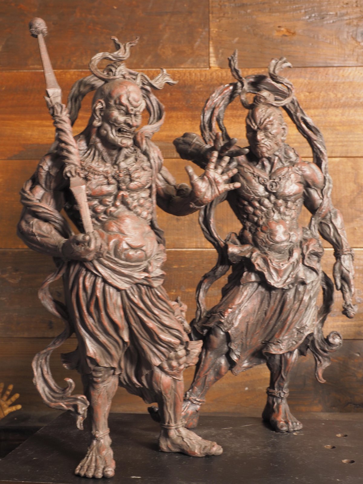 『造形戯画』仁王・阿形＋吽形 二体セット 無彩色、未組立キット fit=scale-down,w=1200