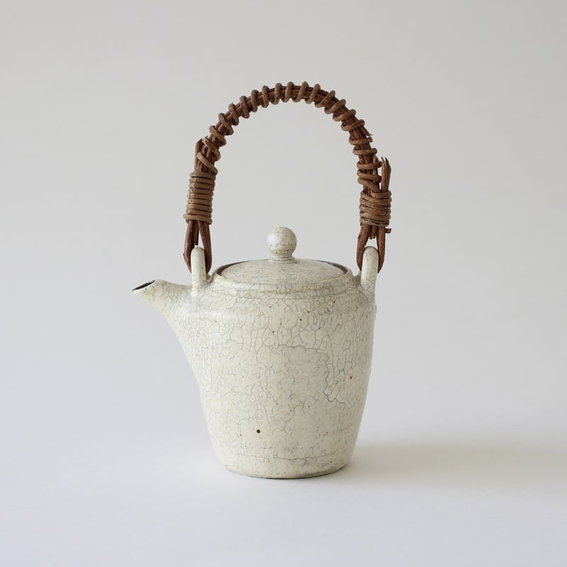 山崎さおり 粉引土瓶 A | 菓菓かはん