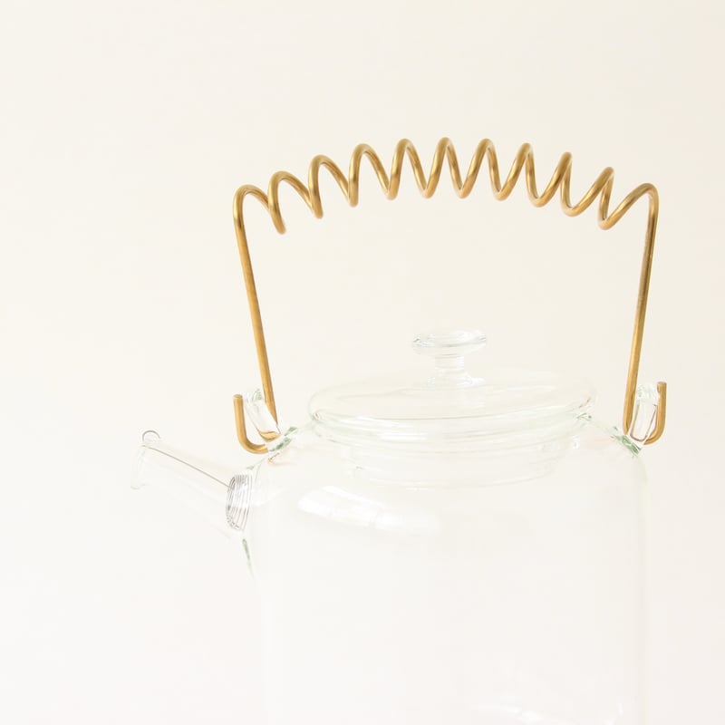 STUDIO PREPA ガラスティーポット真鍮 | 菓菓かはん