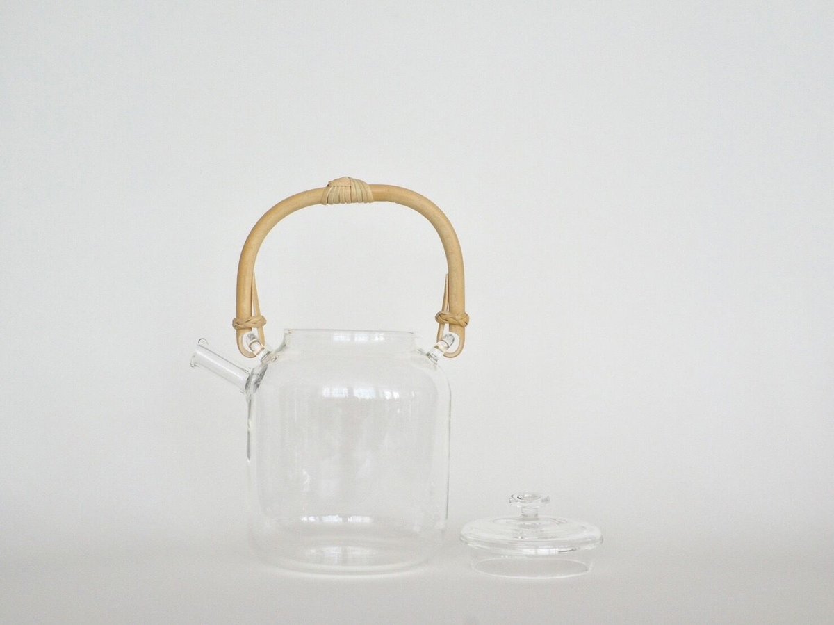 【しゃこ】ガラスティーポット （STUDIO PREPAスタジオプレパ白竹 STUDIO PREPA / スタジオプレパ ガラスティーポット 竹 - 【ASSEMBLAGE