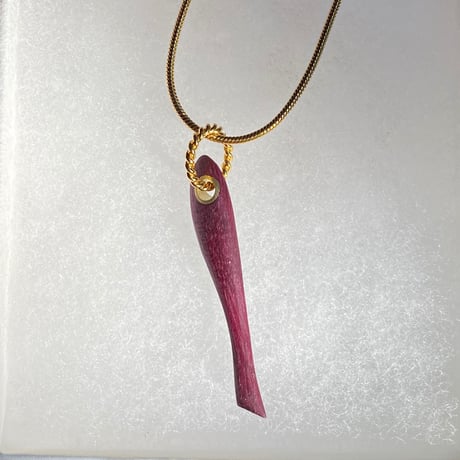 [ 3 ] SAKANA Necklace /スネークチェーン,パープルハート
