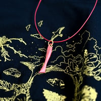 [ 12 ] SAKANA Necklace /レッドレザー,パドック