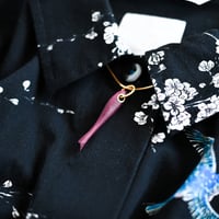 [ 3 ] SAKANA Necklace /スネークチェーン,パープルハート