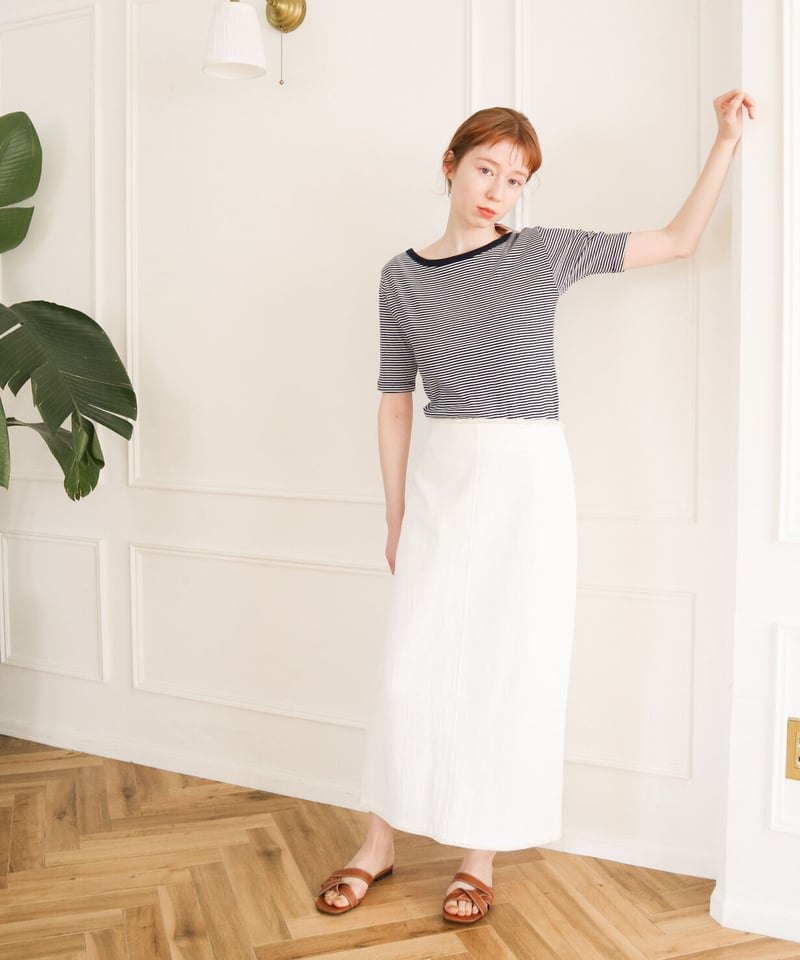 white denim skirt | unbouquet
