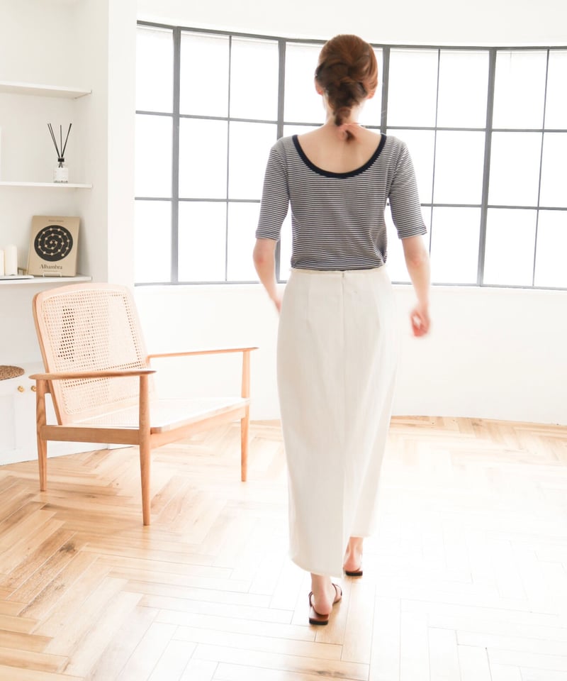 WHITE DENIM SKIRT ホワイトデニムスカート34サイズ white denim skirt | unbouquet