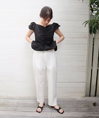 cotton tapered pants