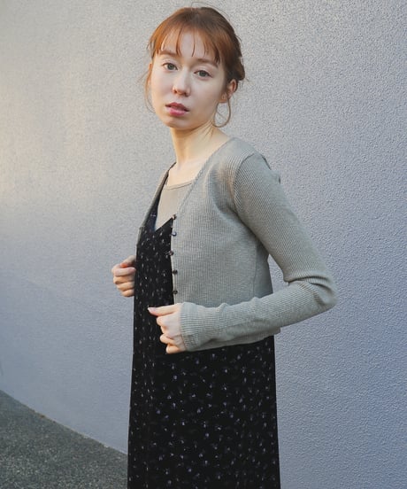knit cami&cardigan