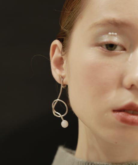 Midi marble pierce/earring