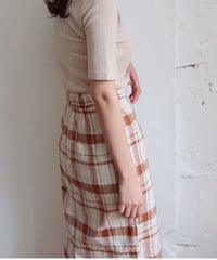 Renée check skirt