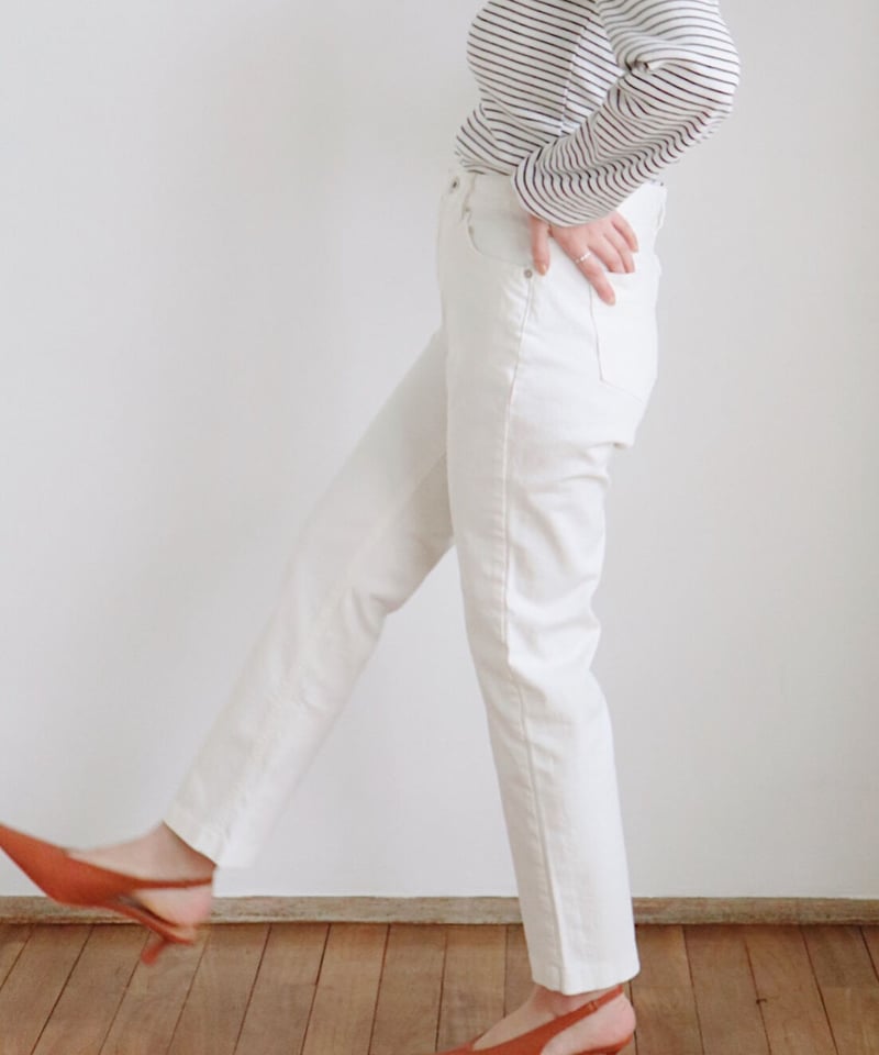 white denim pants | unbouquet